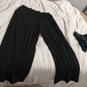 SHEIN Curve Black Knit 2XL Casual Pants